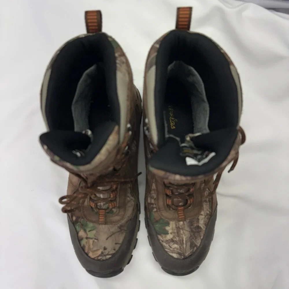 Cabela's Axis Camo Hunting Boots Sz 10.5 D 490g Waterproof TrueTimber Bone Dry